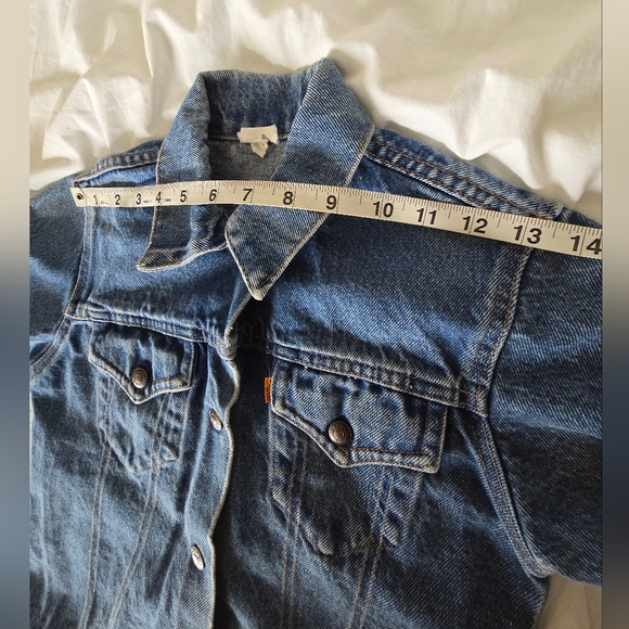 Vintage Levi’s Orange Tab trucker denim jacket 🧡 Measurements In Pics📸 - Picture 13 of 15